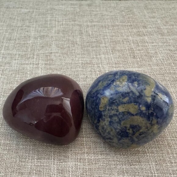 Polished Sodalite & Bloodstone Display Stones – Natural Crystal Set - Picture 12 of 13